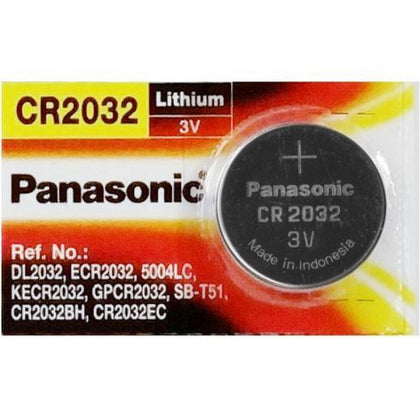 Panasonic CR2032 3V 225mAh Lithium Coin Cell Battery