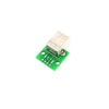 USB Type-B Female Head to DIP 4 pin Breakout PCB Module