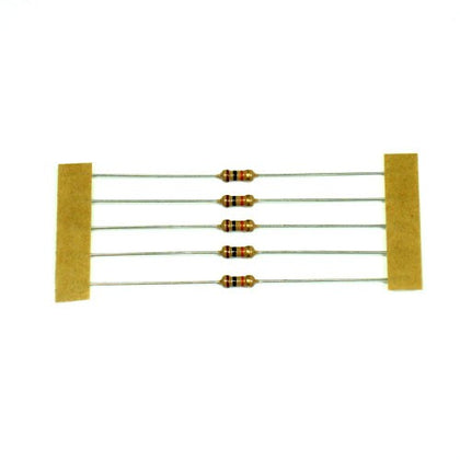 10K Resistor 0.25 Watt Carbon Film - 5 Pieces Pack