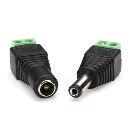 Male and Female DC Power Jack Adapter Connector