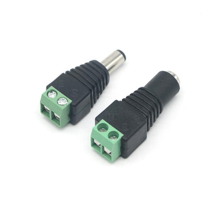 Male and Female DC Power Jack Adapter Connector