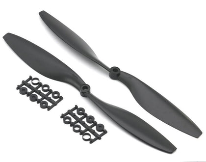 10x4.5 inch - 1045/1045R CW CCW Propeller Pair for Quadcopter (Black)